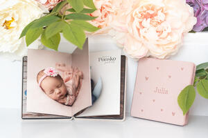 Mini-Leporello in Pastellrosa (V11)