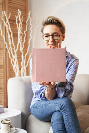 Fotoalbum Pro (20x20 cm) in Pastellrosa (V11)