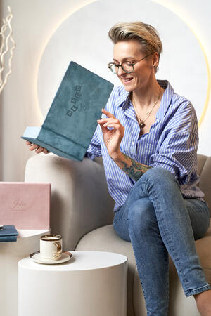 Foto-Box (23x15) in Aquamarin Blau (V23)