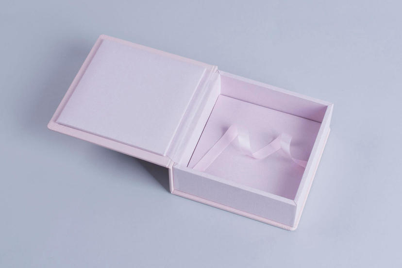 Opakowanie ręcznie wykonane pudełko na fotoalbum fotoksiążkę box ze wstążeczką 